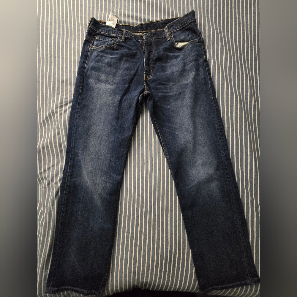 Levi's Dark Indigo Straight Jeans (BOOT CUT)